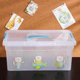 Контейнер для хранения с крышкой и ручкой «Kid's Box Игрушки», 10 л, 37,5×25,5×16 см, цвет голубой
Контейнер для хранения с крышкой и ручкой «Kid's Box Игрушки», 10 л, 37,5×25,5×16 см, цвет голубой