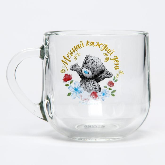 Кружка стеклянная "Мечтай каждый день", Me to you, 300 мл.
Кружка стеклянная "Мечтай каждый день", Me to you, 300 мл.