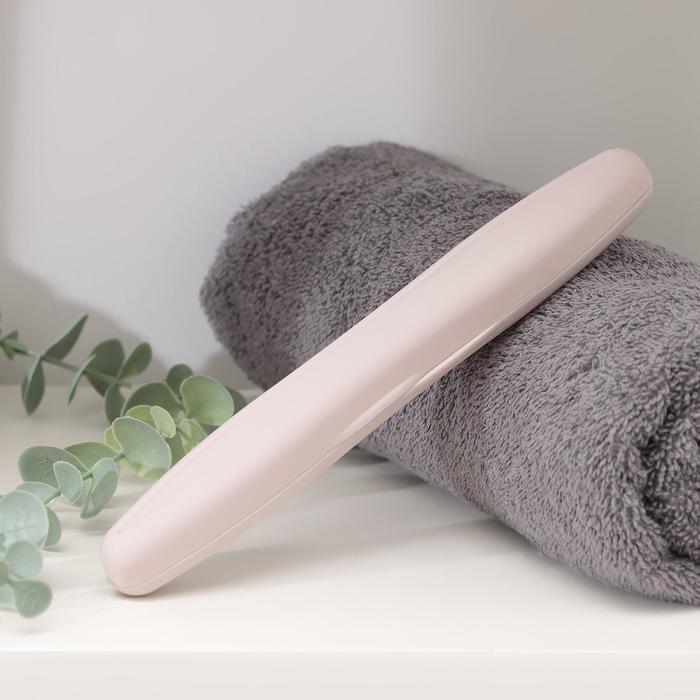 Футляр для зубной щётки, цвет розовый
Футляр для зубной щётки, цвет розовый