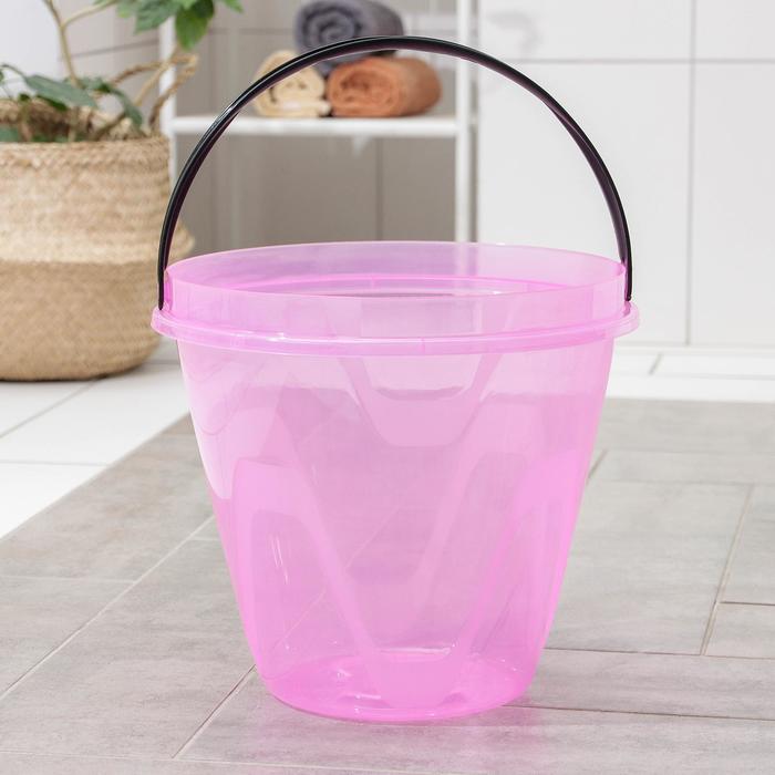 Ведро «Лайт», 13 л, цвет прозрачный розовый
Ведро «Лайт», 13 л, цвет прозрачный розовый