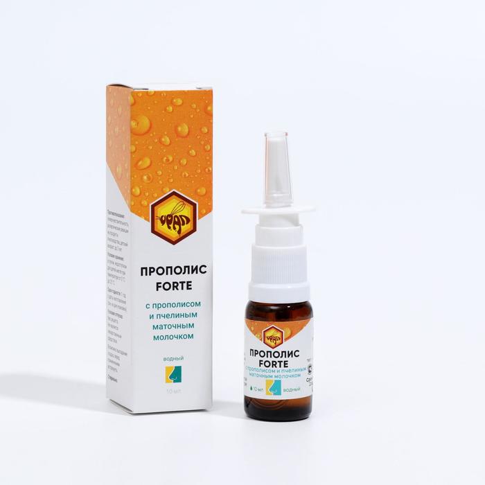 Прополис Forte с прополисом и маточным молочком, спрей назальный, 10 мл
Прополис Forte с прополисом и маточным молочком, спрей назальный, 10 мл