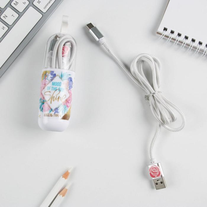 Провод Type C в колбе "Shine"", 1м
Провод Type C в колбе "Shine"", 1м