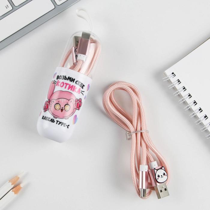 Провод Type C в колбе "Котик", 1м
Провод Type C в колбе "Котик", 1м