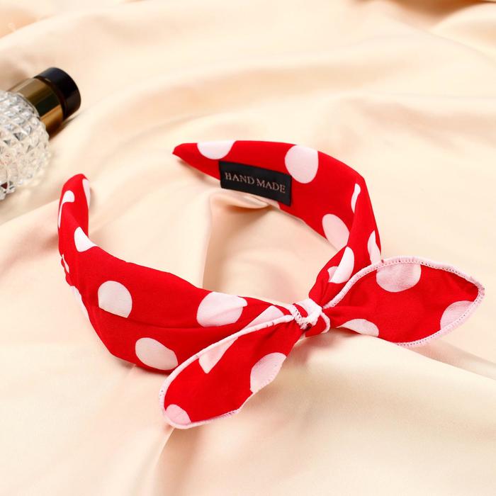 Ободок для волос "Эмилия" горох крупный, 5 см, красный
Ободок для волос "Эмилия" горох крупный, 5 см, красный