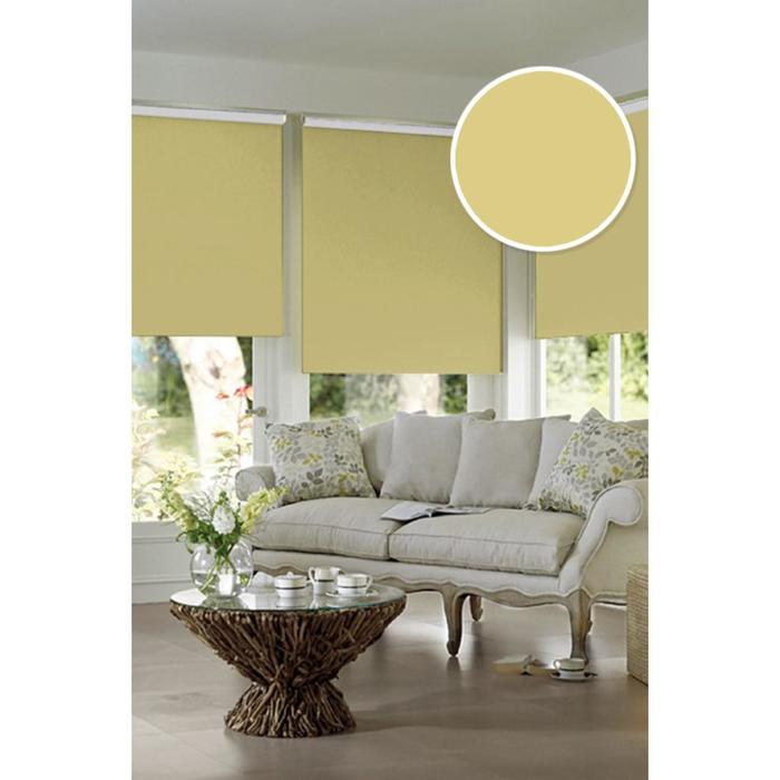 Рулонная штора Blackout, цвет ваниль, 115x170 см
Рулонная штора Blackout, цвет ваниль, 115x170 см