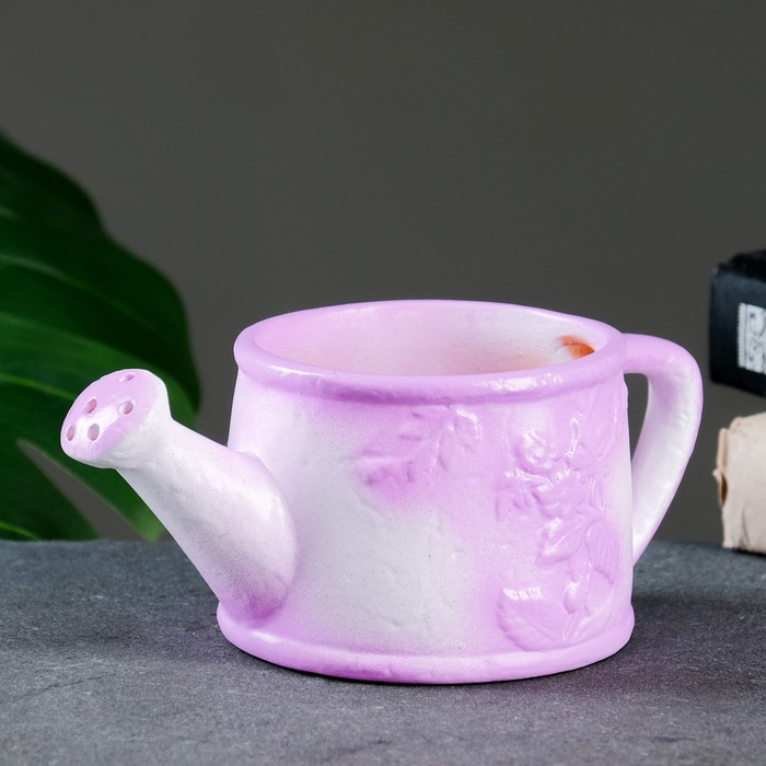 Фигурное кашпо «Лейка» 8х18х10см бело-сиреневое
Фигурное кашпо «Лейка» 8х18х10см бело-сиреневое