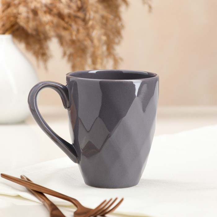 Кружка "Кристалл", серая, керамика, 0.4 л
Кружка "Кристалл", серая, керамика, 0.4 л