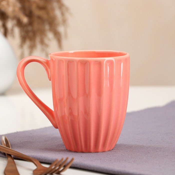 Кружка "Ребристая", персиковая, керамика, 0.4 л
Кружка "Ребристая", персиковая, керамика, 0.4 л