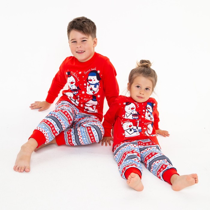 Пижама детская, цвет красный, рост 122 см
Пижама детская, цвет красный, рост 122 см