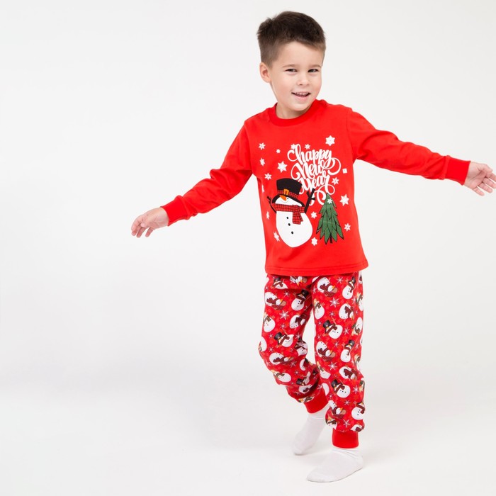 Пижама детская, цвет красный, рост 128 см
Пижама детская, цвет красный, рост 128 см