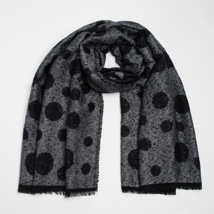 Палантин текстильный, цвет чёрно-серый, р-р 68х185
Палантин текстильный, цвет чёрно-серый, р-р 68х185