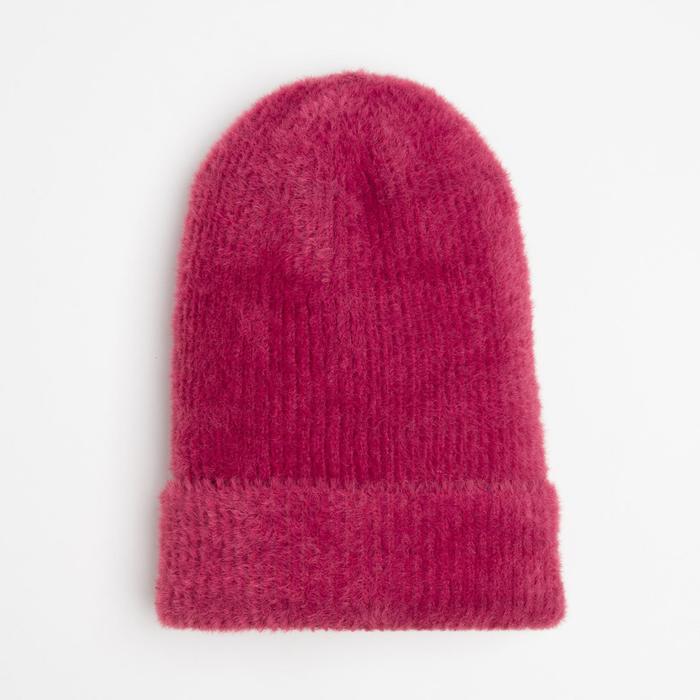 Шапка женская, цвет бордовый, размер 54-56
Шапка женская, цвет бордовый, размер 54-56