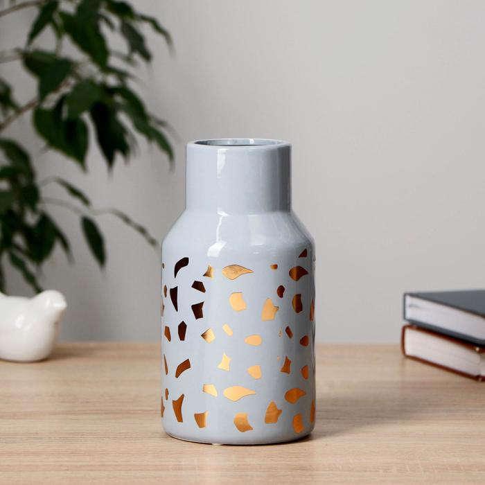 Ваза керамика настольная "Николь" d-6,5 см 10х19 см V-0,95 л, серый
Ваза керамика настольная "Николь" d-6,5 см 10х19 см V-0,95 л, серый