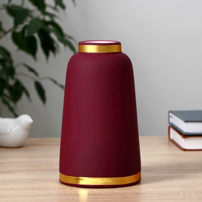 Ваза керамика настольная "Белла" (d отверстия 4,5 см) 11,5х20 см, бордовый
Ваза керамика настольная "Белла" (d отверстия 4,5 см) 11,5х20 см, бордовый