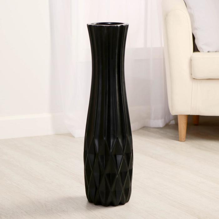 Ваза керамика напольная "Дея" 13,5х60 см, чёрный
Ваза керамика напольная "Дея" 13,5х60 см, чёрный