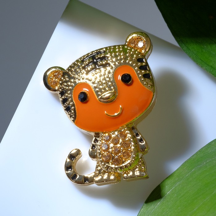 Брошь "Тигрёнок" малыш, цвет коричнево-чёрный в золоте
Брошь "Тигрёнок" малыш, цвет коричнево-чёрный в золоте