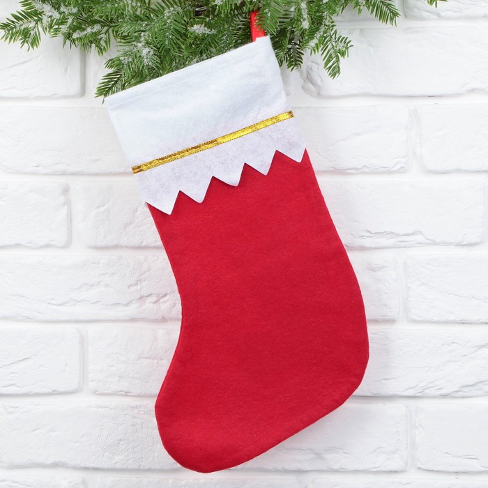 фото Мешок - носок для подарков "счастья в дом", 25 х 36 см зимнее волшебство
