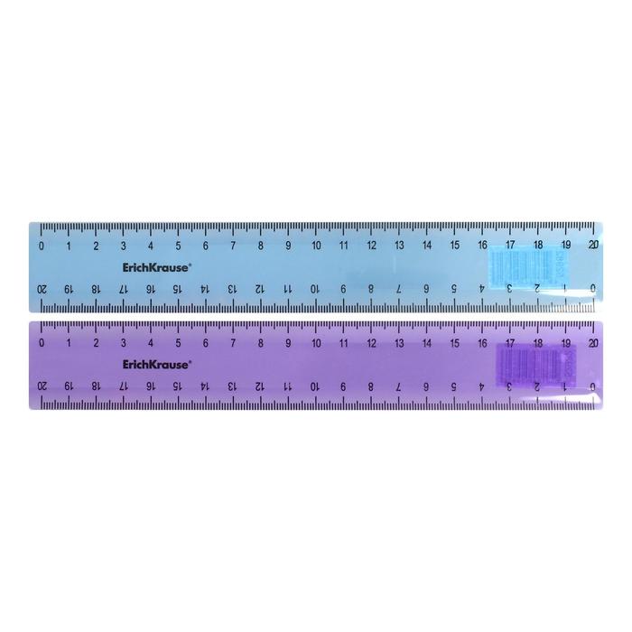 Линейка пластиковая 20 см, ErichKrause Standard, ассорти из 2 цветов, в коробке-дисплее
Линейка пластиковая 20 см, ErichKrause Standard, ассорти из 2 цветов, в коробке-дисплее