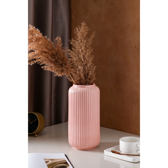 Ваза керамическая "Юта", настольная, розовая, 30 см
Ваза керамическая "Юта", настольная, розовая, 30 см