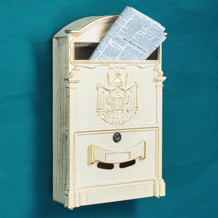 фото Ящик почтовый №4010в, антик белый