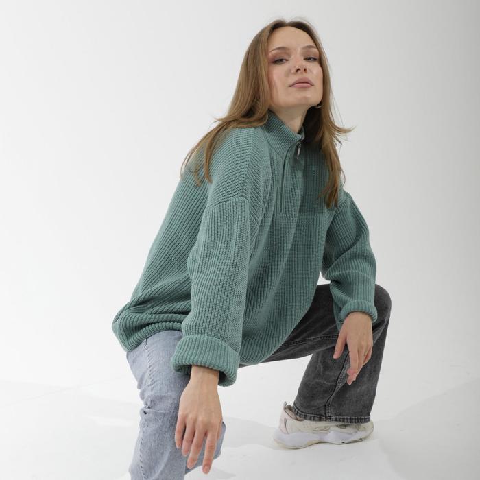 Джемпер женский SL, с замком, 46-48, зелёный
Джемпер женский SL, с замком, 46-48, зелёный