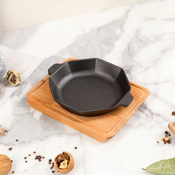 Сковорода чугунная порционная восьмиугольная "ХОРЕКА" с подставкой, 140 х 25 мм, ТМ BRIZOLL
Сковорода чугунная порционная восьмиугольная "ХОРЕКА" с подставкой, 140 х 25 мм, ТМ BRIZOLL