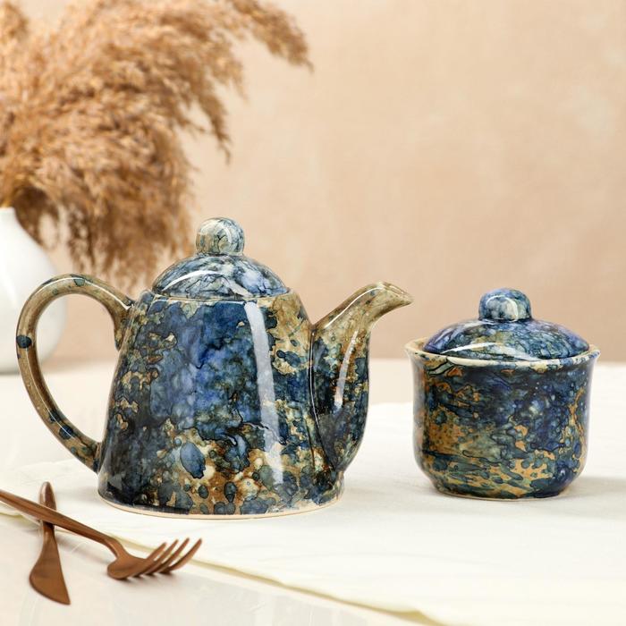 Чайный набор "Галактика", чайник 0.7 л, сахарница 0.3 л
Чайный набор "Галактика", чайник 0.7 л, сахарница 0.3 л