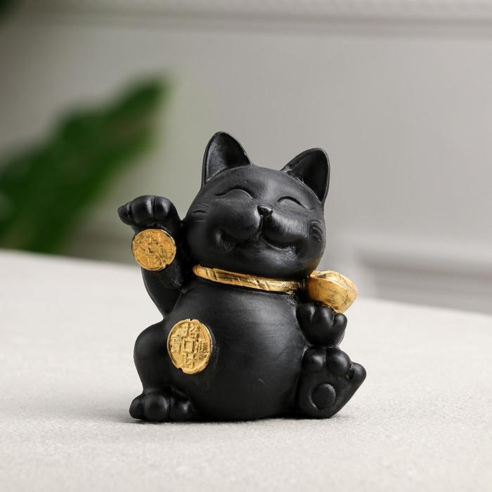 Копилка "Азиатский кот", черная, гипс, 11.5 см
Копилка "Азиатский кот", черная, гипс, 11.5 см