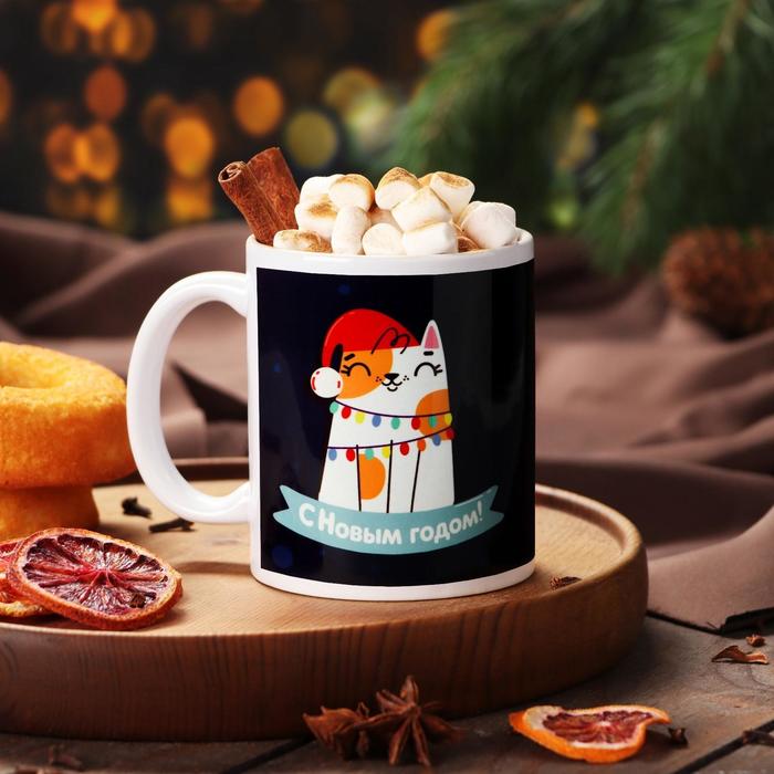 Кружка с сублимацией "С Новым Годом!" котик
Кружка с сублимацией "С Новым Годом!" котик
