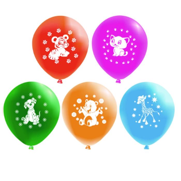 Шар латексный 12" «Весёлые зверята», пастель, 2-сторонний, набор 5 шт.
Шар латексный 12" «Весёлые зверята», пастель, 2-сторонний, набор 5 шт.