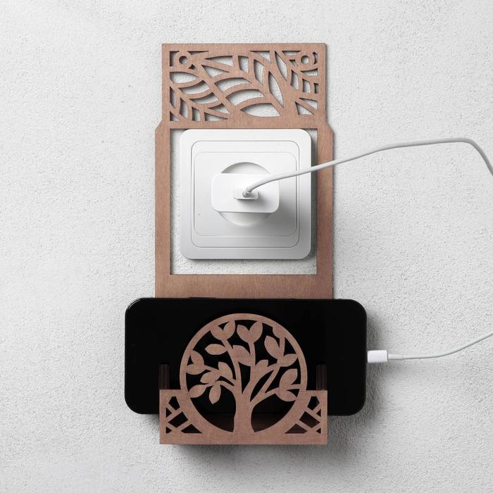 фото Органайзер на розетку "дерево" 10,9х23,9 см