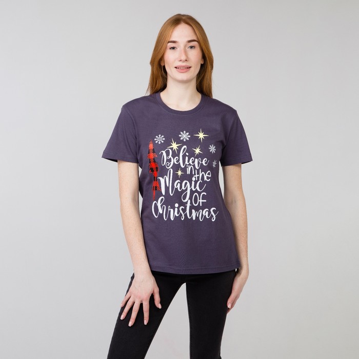 Футболка женская, цвет тёмно-серый, размер 46
Футболка женская, цвет тёмно-серый, размер 46