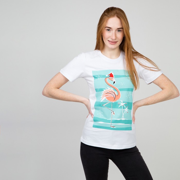 Футболка женская, цвет белый, размер 52
Футболка женская, цвет белый, размер 52