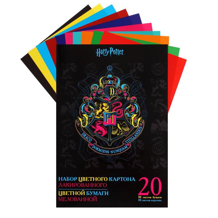 Набор А4 "Гарри Поттер": цветная мелованная бумага 10 листов, 10 цветов + цветной лакированный картон 10 цветов, 10 листов, в папке
Набор А4 "Гарри Поттер": цветная мелованная бумага 10 листов, 10 цветов + цветной лакированный картон 10 цветов, 10 листов, в папке