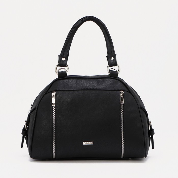 Сумка-саквояж на молнии, 3 наружных кармана, длинный ремень, цвет чёрный
Сумка-саквояж на молнии, 3 наружных кармана, длинный ремень, цвет чёрный