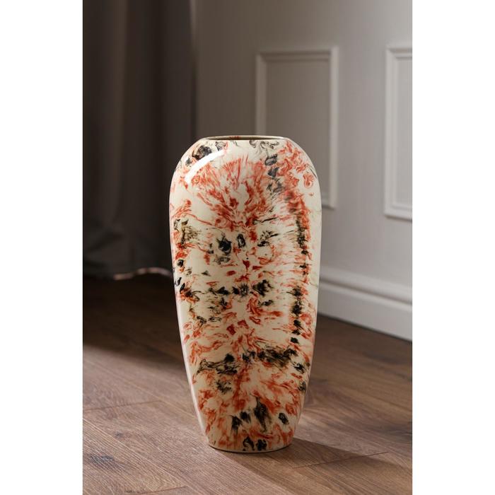 Ваза керамическая "Аурика", напольная, под мрамор, коралловая, 44 см, авторская работа
Ваза керамическая "Аурика", напольная, под мрамор, коралловая, 44 см, авторская работа
