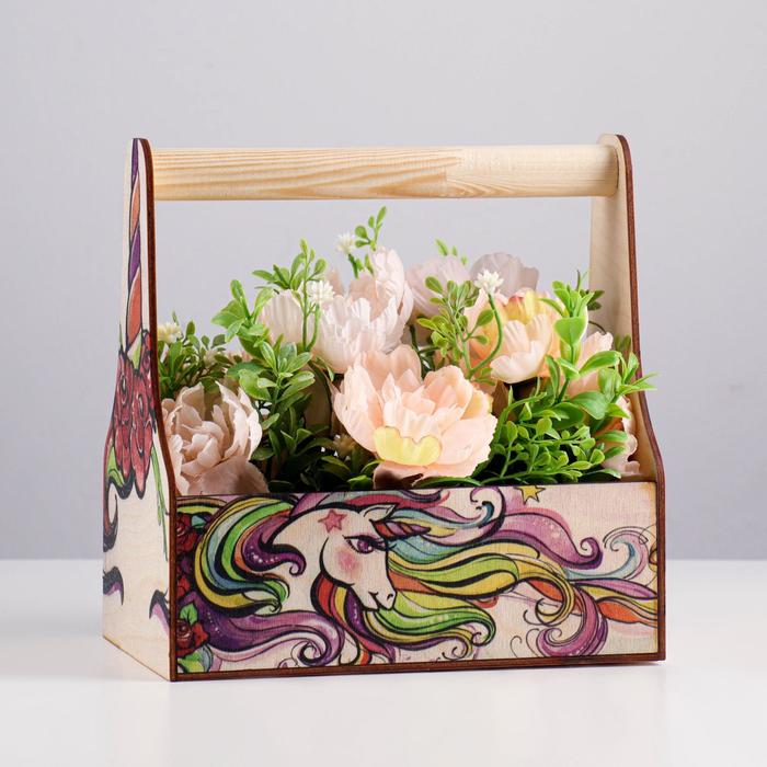 Кашпо деревянное 20×12,5×20 см "Красотульке", с ручкой
Кашпо деревянное 20×12,5×20 см "Красотульке", с ручкой