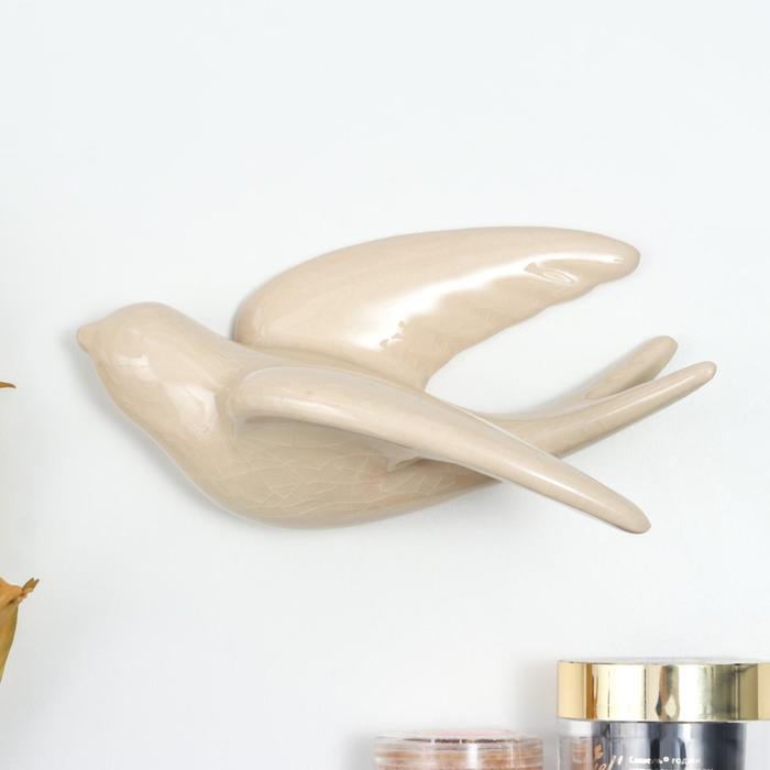 Декор настенный керамика "Белая ласточка" 8,5х10х17 см
Декор настенный керамика "Белая ласточка" 8,5х10х17 см