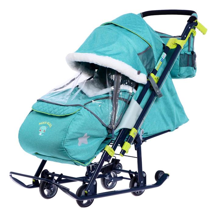 Санки-коляска «Ника детям 7-3», в джинсовом стиле, цвет зелёный
Санки-коляска «Ника детям 7-3», в джинсовом стиле, цвет зелёный
