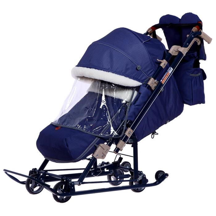 Санки-коляска «Ника детям 7», в елочку, цвет синий
Санки-коляска «Ника детям 7», в елочку, цвет синий