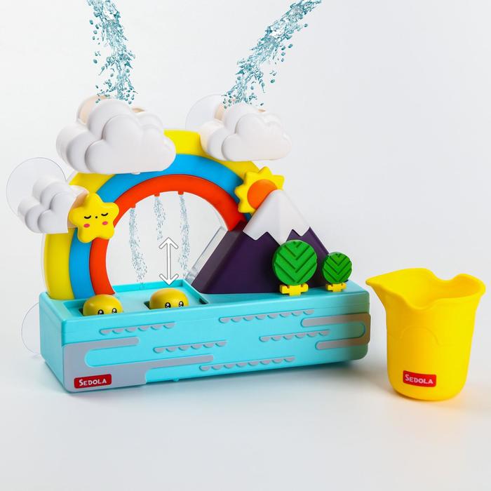 Набор игрушек для игры в ванне «Дождь в горах»,
Набор игрушек для игры в ванне «Дождь в горах»,