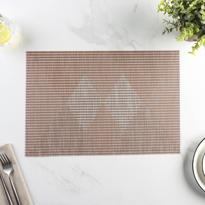 Салфетка сервировочная на стол «Ромбы», 45×30 см, цвет бежевый
Салфетка сервировочная на стол «Ромбы», 45×30 см, цвет бежевый