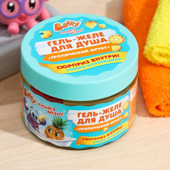 Гель-желе для душа детский с сюрпризом "Тропический фрукт", 300 мл
Гель-желе для душа детский с сюрпризом "Тропический фрукт", 300 мл