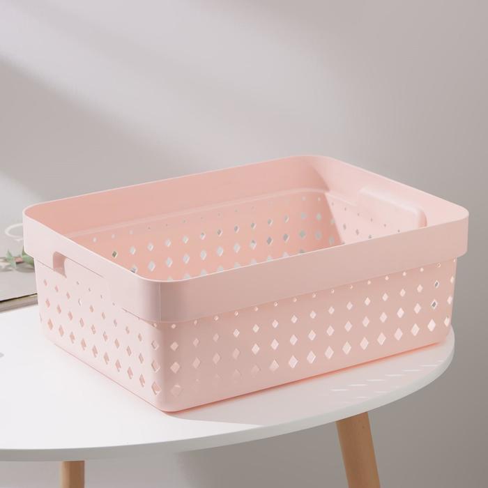 Корзина Seoul, 11 л, 36×26×13 см, без крышки, цвет пудровый
Корзина Seoul, 11 л, 36×26×13 см, без крышки, цвет пудровый