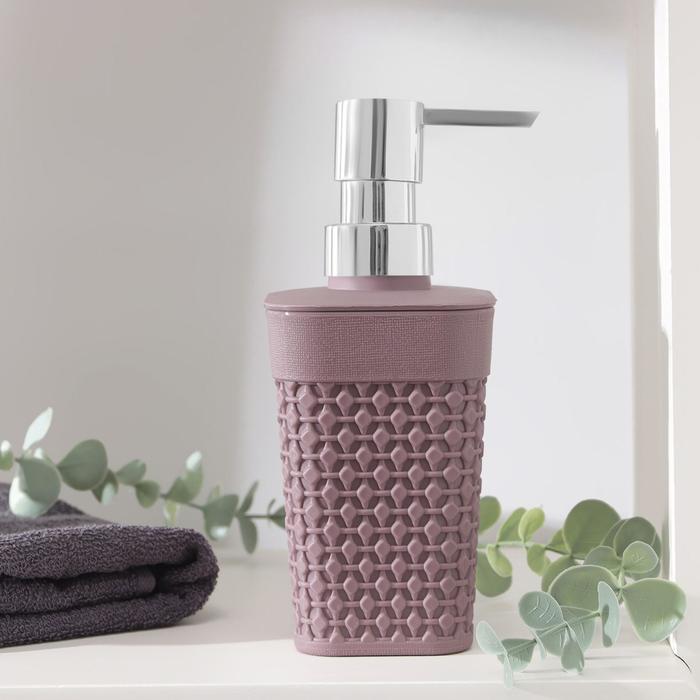 Дозатор для жидкого мыла Oslo, 400мл, 7,5×5,8×16,6 см, цвет черничный морс
Дозатор для жидкого мыла Oslo, 400мл, 7,5×5,8×16,6 см, цвет черничный морс