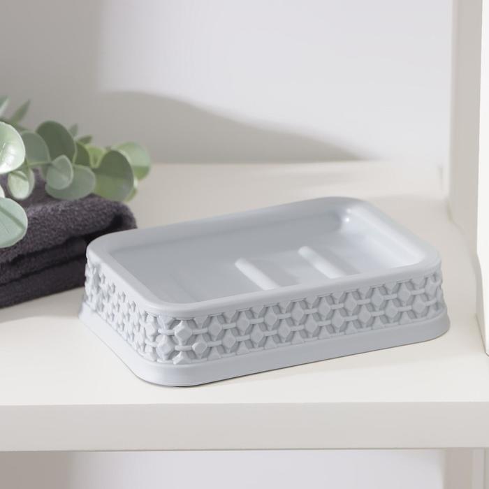 Мыльница Oslo, 13×9×3 см, цвет серый шторм
Мыльница Oslo, 13×9×3 см, цвет серый шторм