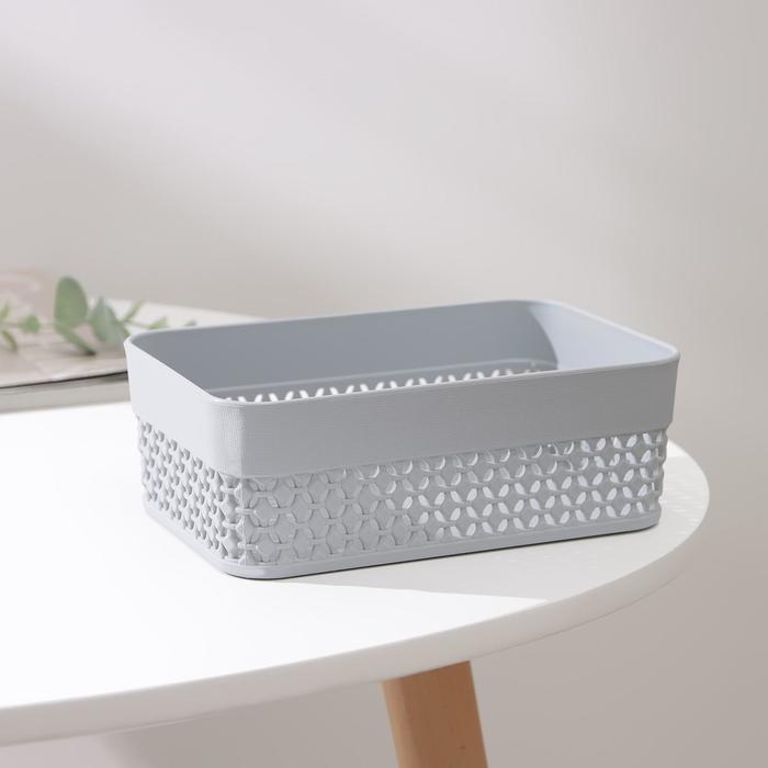 Корзинка Oslo А6, 17×11,3×6 см, цвет серый шторм
Корзинка Oslo А6, 17×11,3×6 см, цвет серый шторм