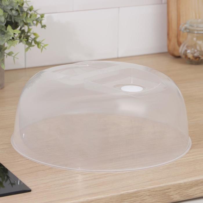 Крышка для СВЧ с паровыпускным клапаном, d=25,8 см, h=11 см, цвет прозрачный 
Крышка для СВЧ с паровыпускным клапаном, d=25,8 см, h=11 см, цвет прозрачный