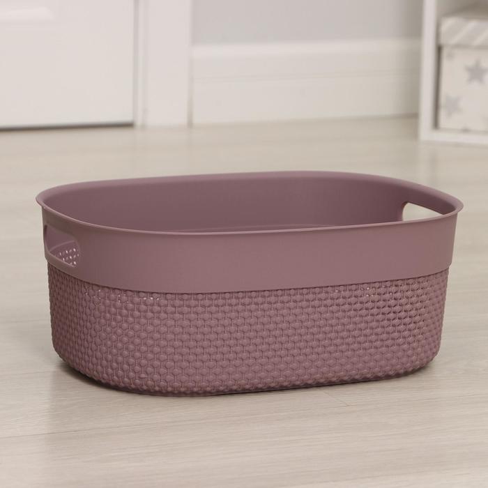 Корзина для хранения Oslo, 12 л, 38×26,4×15 см, цвет черничный морс
Корзина для хранения Oslo, 12 л, 38×26,4×15 см, цвет черничный морс