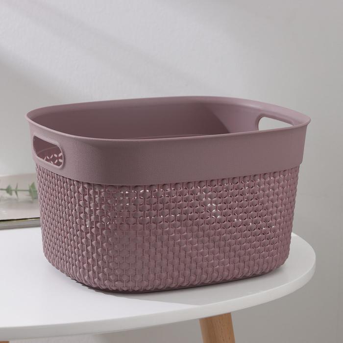 Корзина для хранения Oslo, 6 л, 26,6×22,1×15,1 см, цвет черничный морс
Корзина для хранения Oslo, 6 л, 26,6×22,1×15,1 см, цвет черничный морс